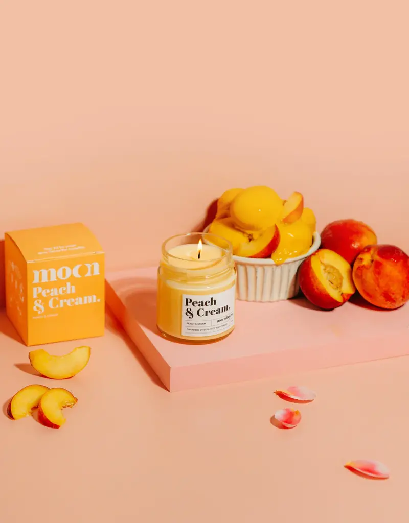 Moonday Chandelle cire de soya Peach & Cream