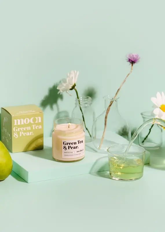 Moonday Chandelle cire de soya Green Tea & Pear
