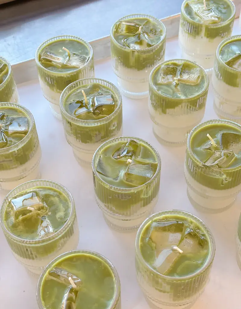 Moonday Chandelle cire de soya Less drama, more matcha