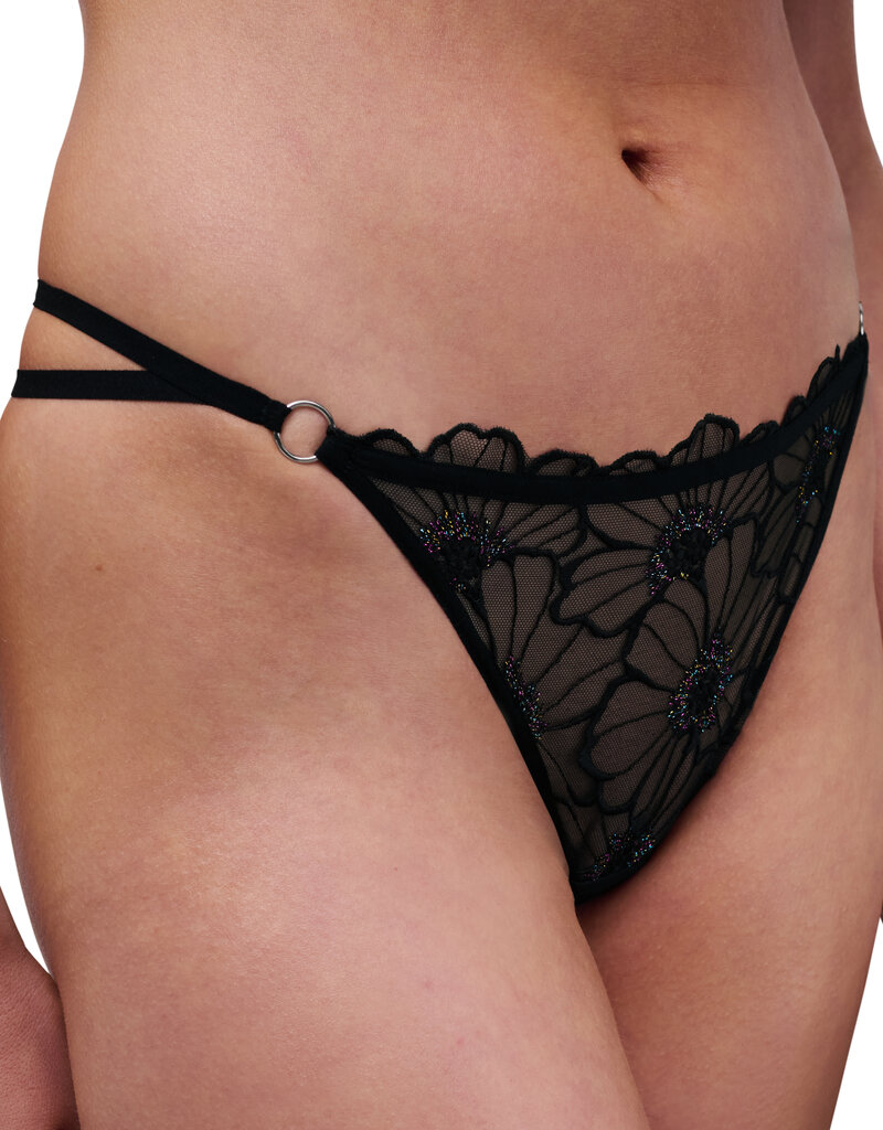 Chantelle Tanga Festive C22OG5 noir B34