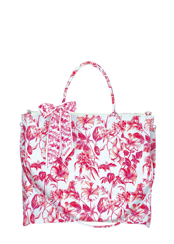 Olympia Sac de plage 33691 Blanc et rose 143