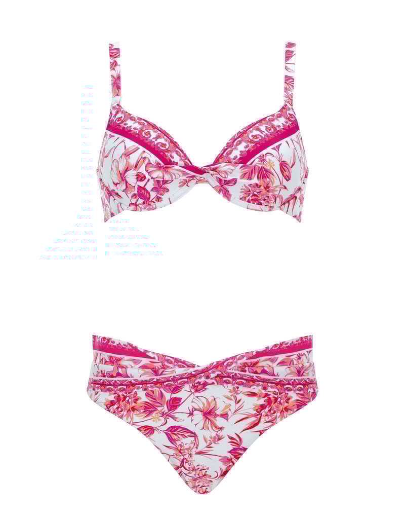 Olympia Culotte de maillot de bain 31619 blanc et rose 143