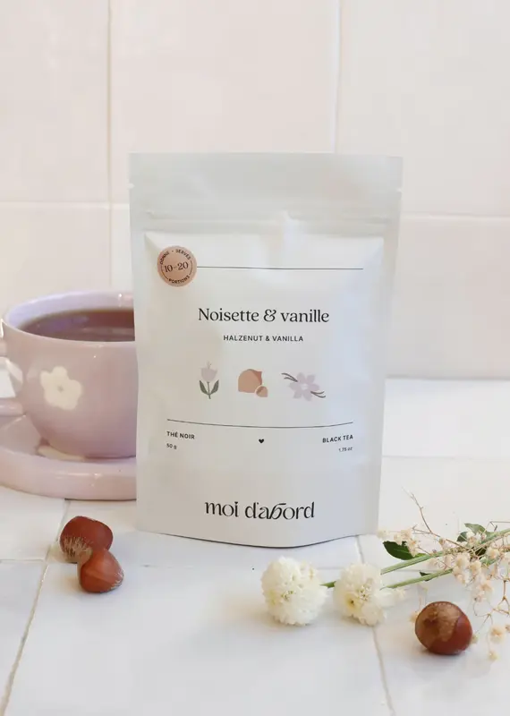 moi d'abord Thé noir noisette et vanille