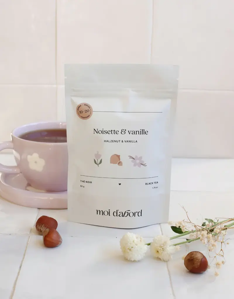 moi d'abord Thé noir noisette et vanille