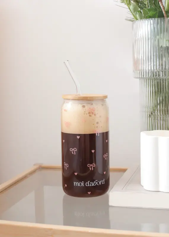 moi d'abord Tumbler en verre Amour en boucle