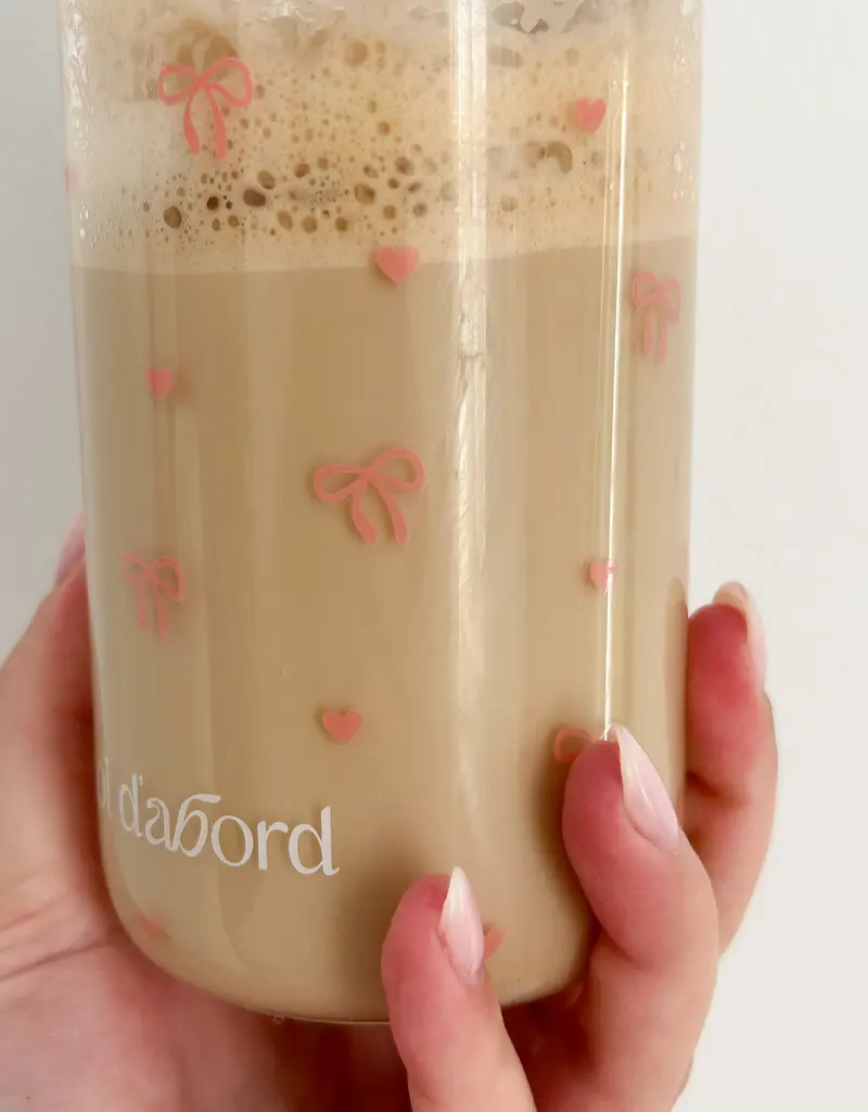 moi d'abord Tumbler en verre Amour en boucle