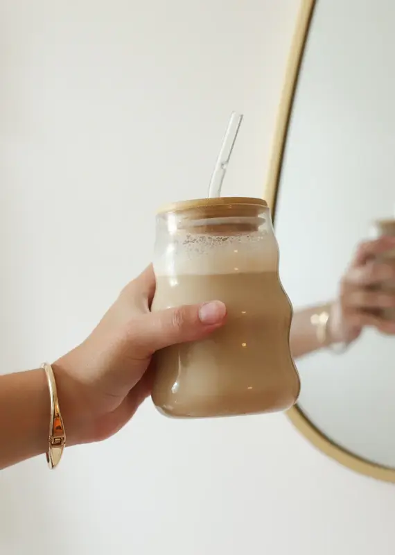 moi d'abord Tumbler en verre Bubble