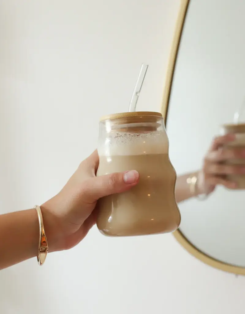 moi d'abord Tumbler en verre Bubble