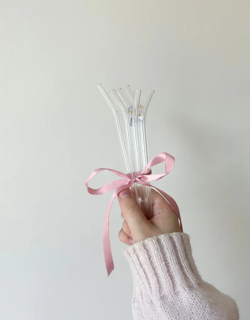 moi d'abord Ensemble de paille fleurs