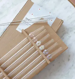 moi d'abord Ensemble de paille fleurs