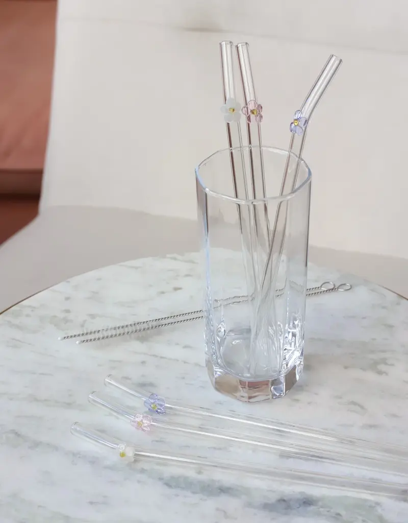 moi d'abord Ensemble de paille fleurs