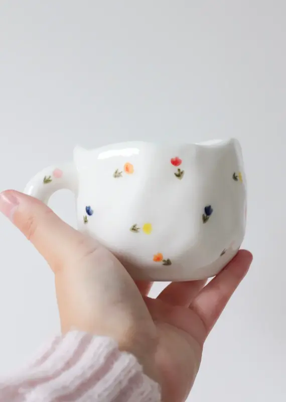 moi d'abord Tasse tulipes colorées