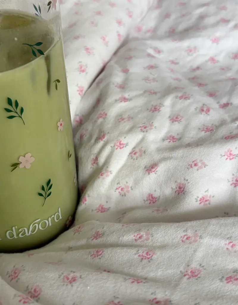 moi d'abord Tumbler en verre Fleurs sauvages