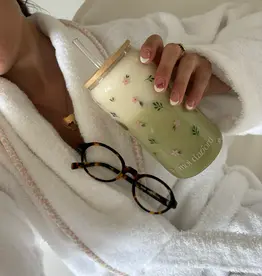 moi d'abord Tumbler en verre Fleurs sauvages