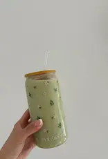 moi d'abord Tumbler en verre Fleurs sauvages