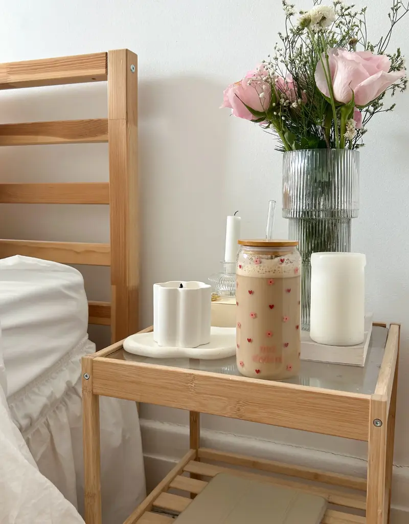 moi d'abord Tumbler en verre Amour florissant