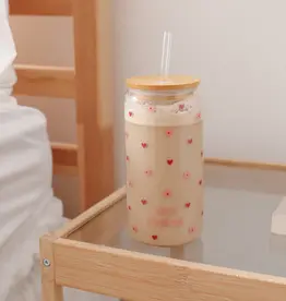 moi d'abord Tumbler en verre Amour florissant