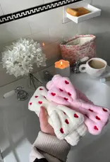 moi d'abord Bandeau coeurs brodés