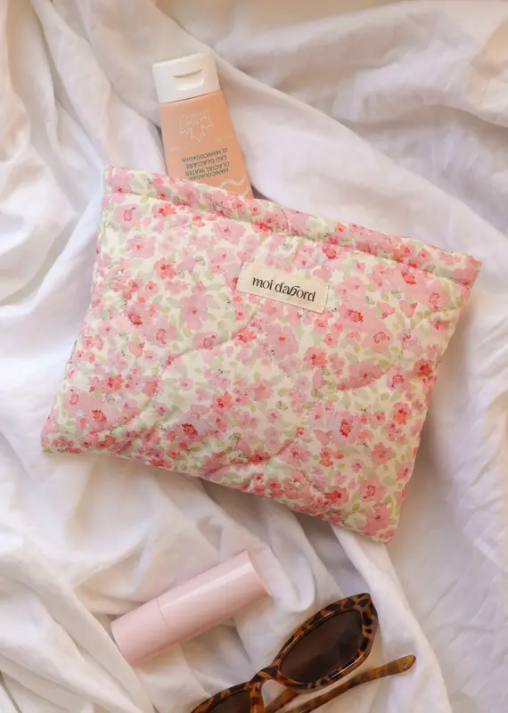 moi d'abord Trousse à cosmétiques fleurie