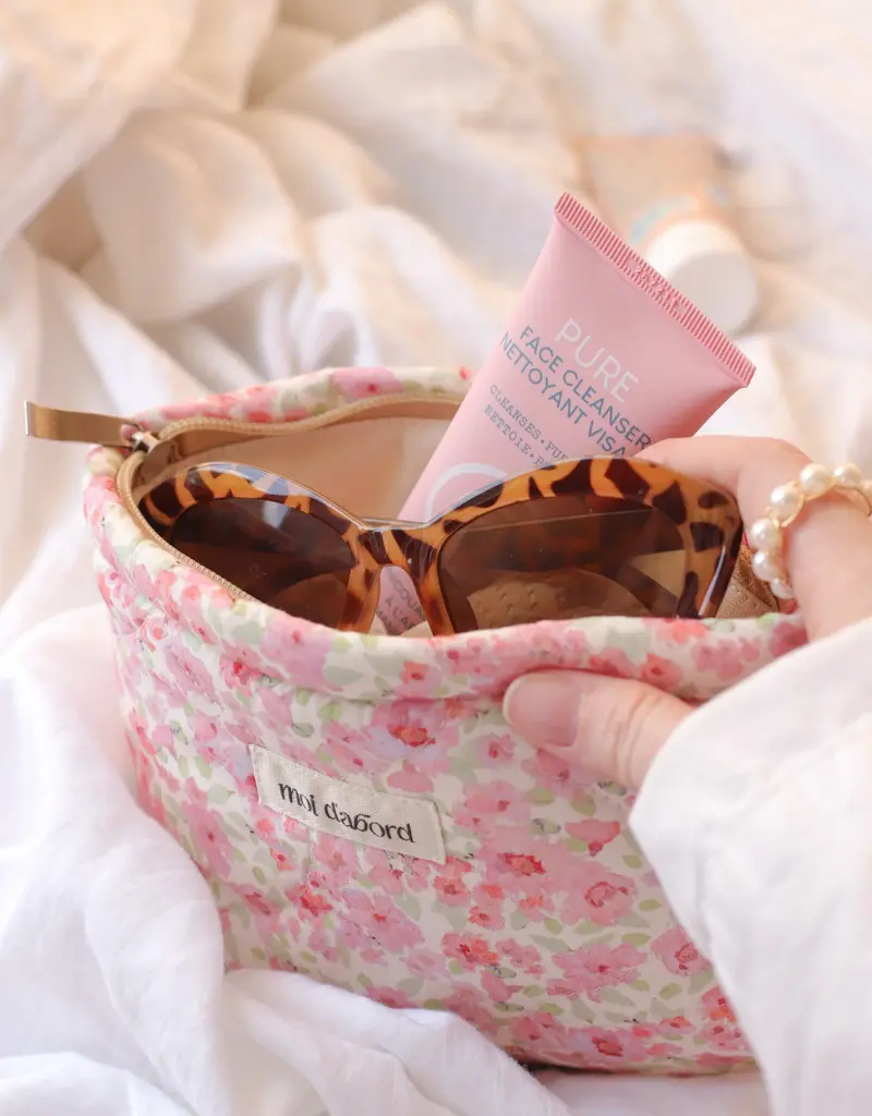 moi d'abord Trousse à cosmétiques fleurie