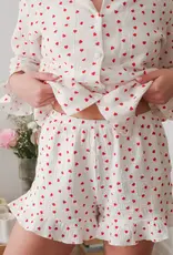 moi d'abord Ensemble Pyjama coeurs à volants