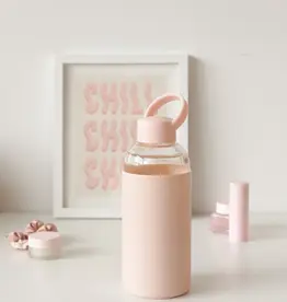 moi d'abord Bouteille d'eau en verre avec poignée