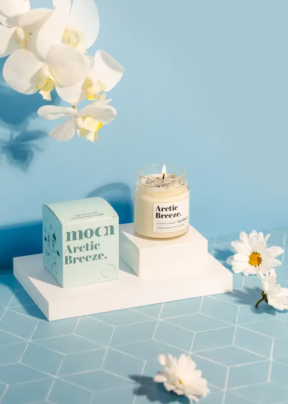 Moonday Chandelle cire de soya Arctic Breeze