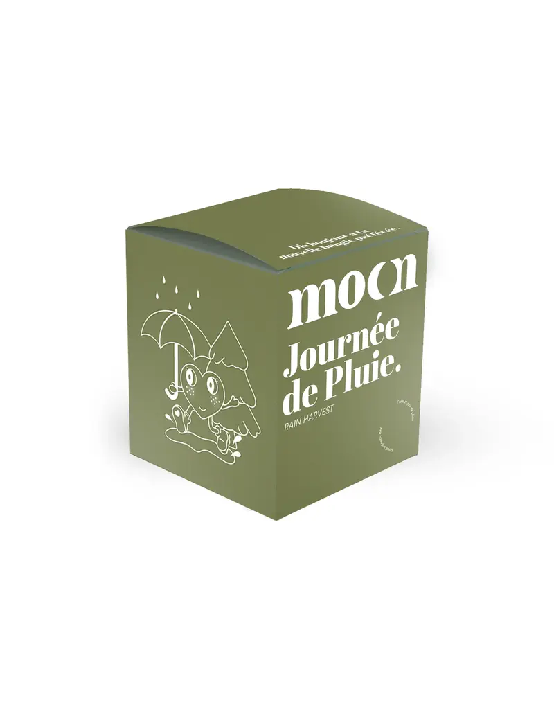 Moonday Chandelle cire de soya Journée de pluie