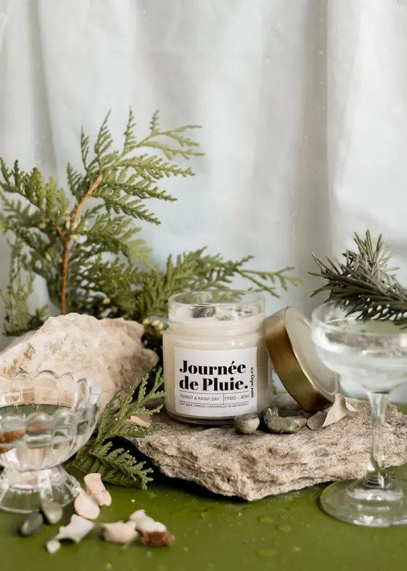 Moonday Chandelle cire de soya Journée de pluie