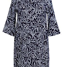 Anita Sortie de plage Salla 8134 Marine et blanc