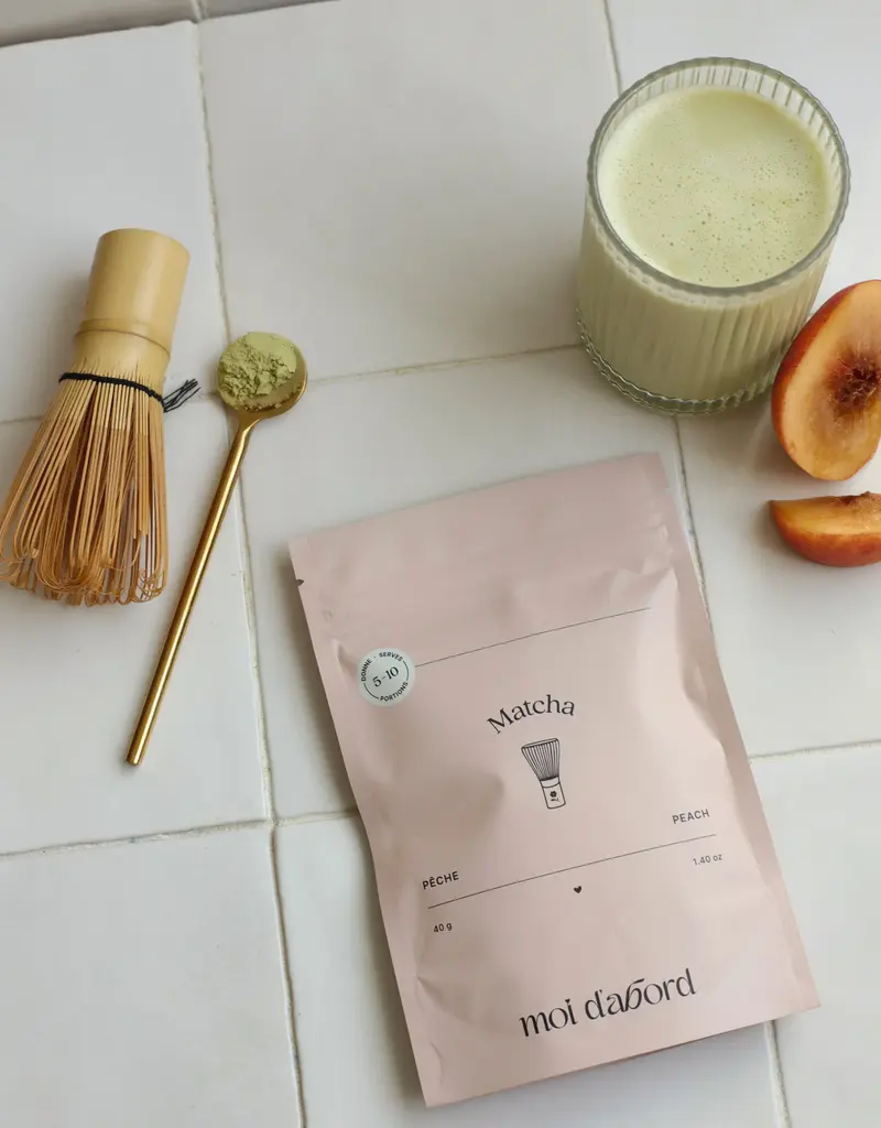moi d'abord Thé matcha Pêche