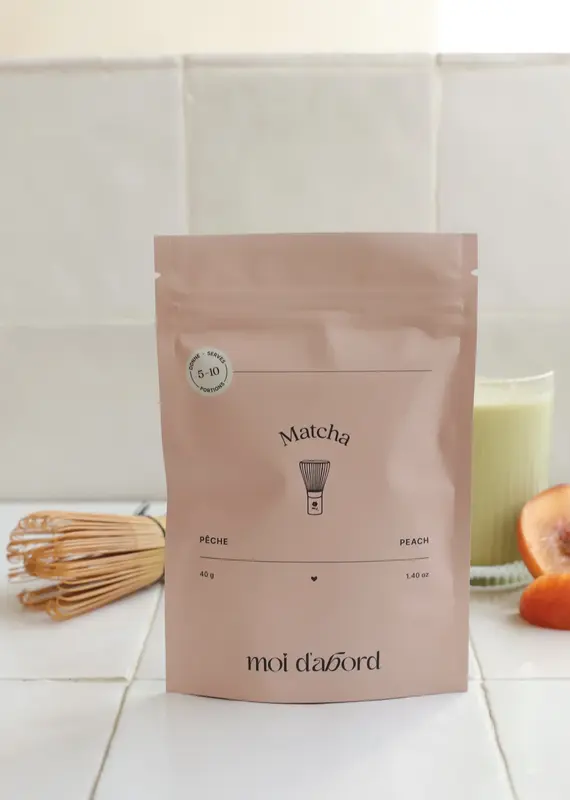 moi d'abord Thé matcha Pêche