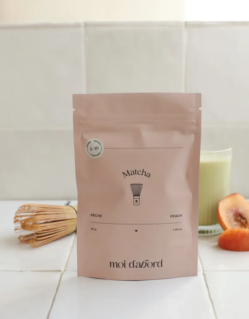 moi d'abord Thé matcha Pêche
