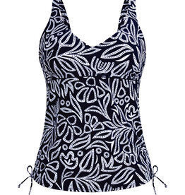 Anita Tankini Malaika 8474-1 Marine/Blanc 345