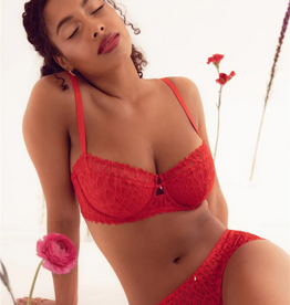 Montelle Soutien-gorge Lacey Keyhole balconette 9308 Rouge