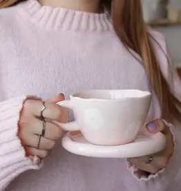 moi d'abord Tasse et soucoupe Lily rose