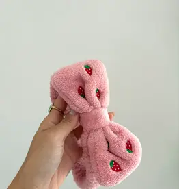 moi d'abord Bandeau fraises brodées