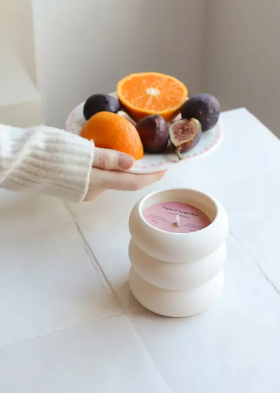 moi d'abord Chandelle figue et tangerine