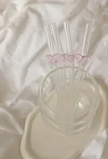 moi d'abord Ensemble de pailles coeurs & boucles