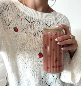 moi d'abord Tumbler en verre Pique-Nique de fraises