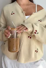 moi d'abord Tumbler en verre Cerisette