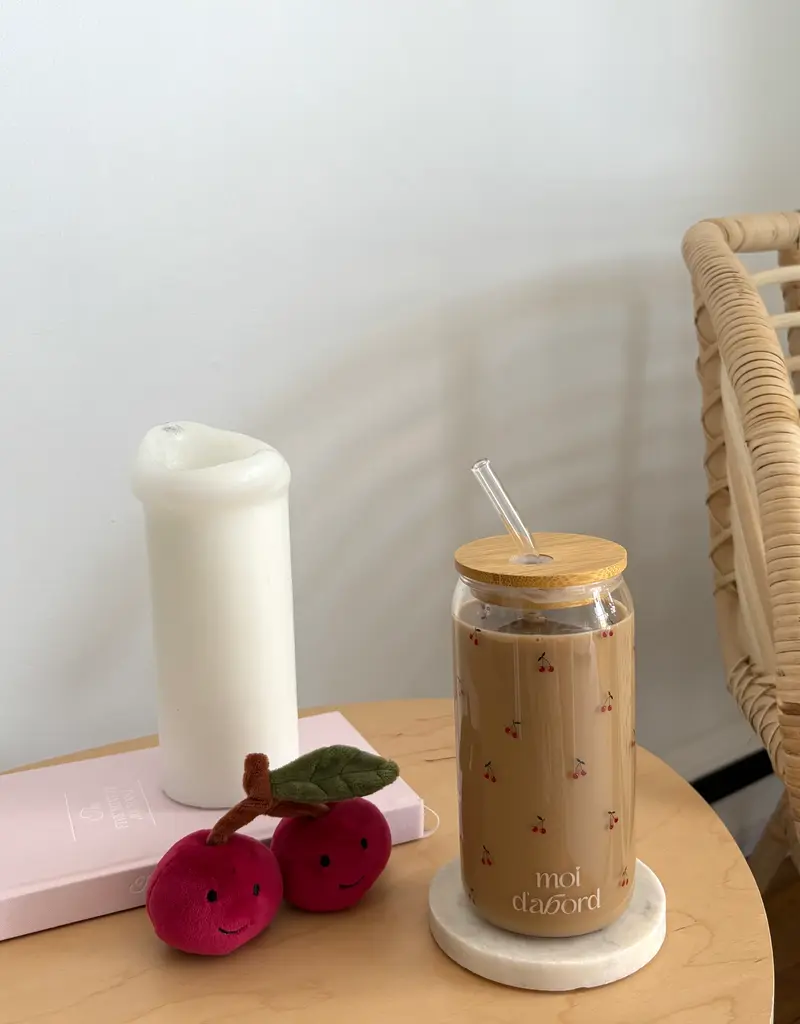 moi d'abord Tumbler en verre Cerisette