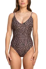 Nana The brand Maillot une pièce Anne léopard
