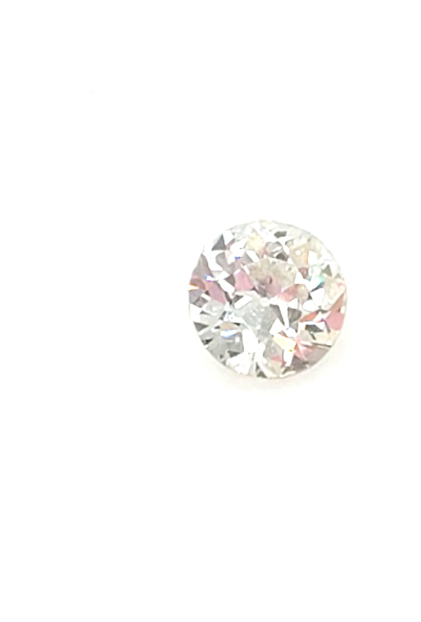14k YG Diamond Pendant Old Mine Cut 0.57ct, H, VS1