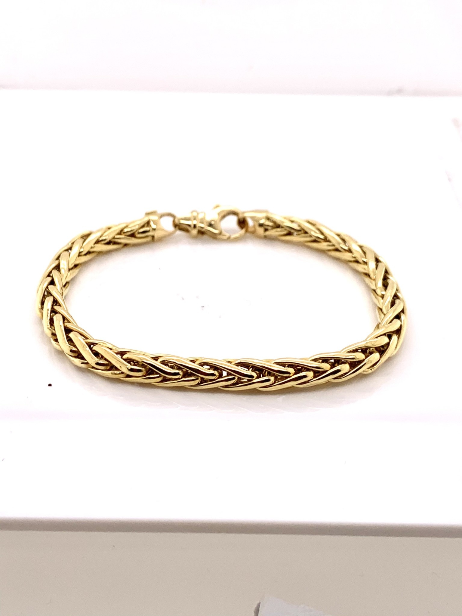 18k yellow gold 7 in bracelet w/ lobster clasp
