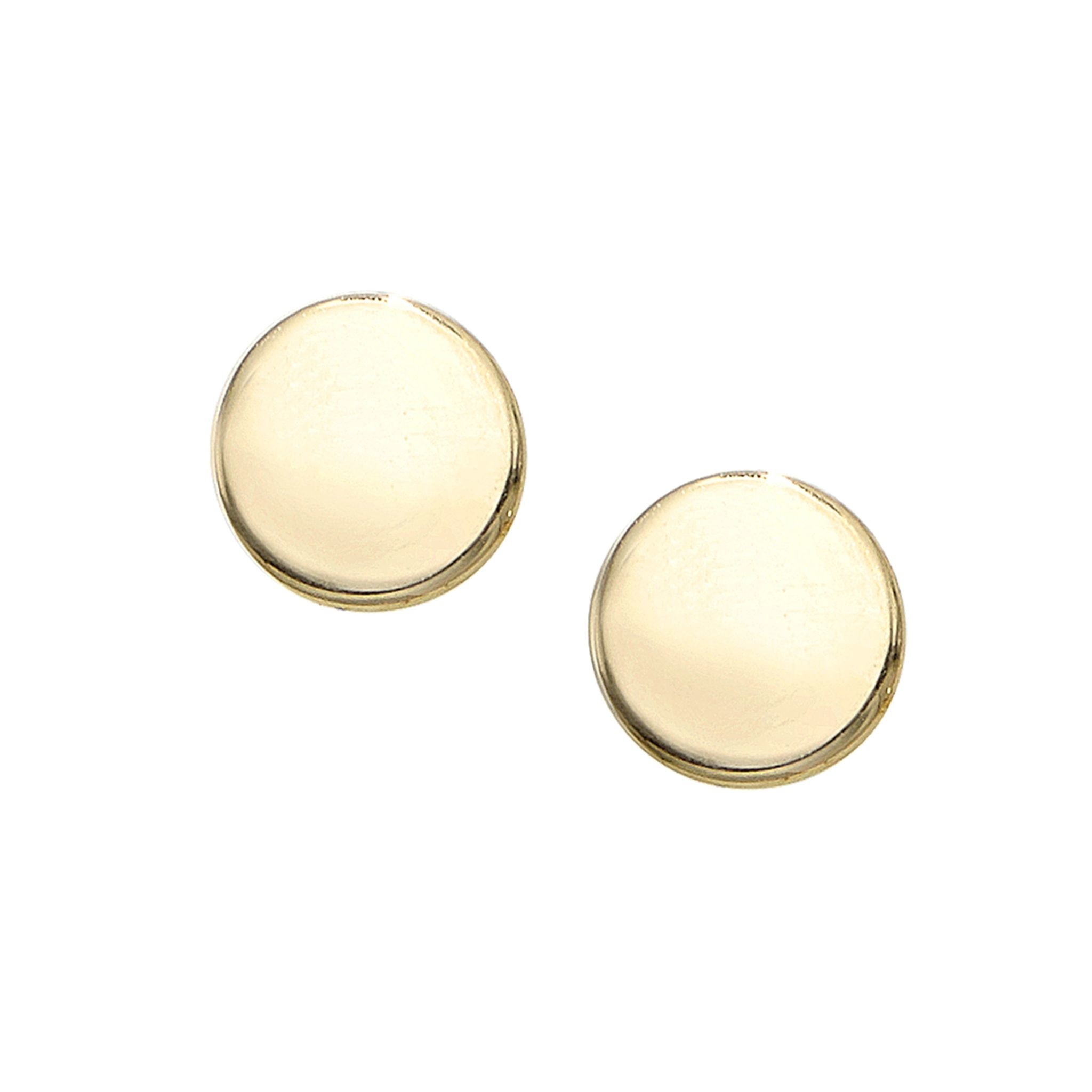 14K yellow gold 5.5mm round post earrings