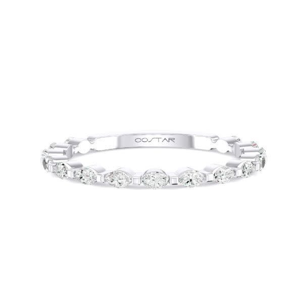 14KT White Gold Diamond Band 0.33 CTTW