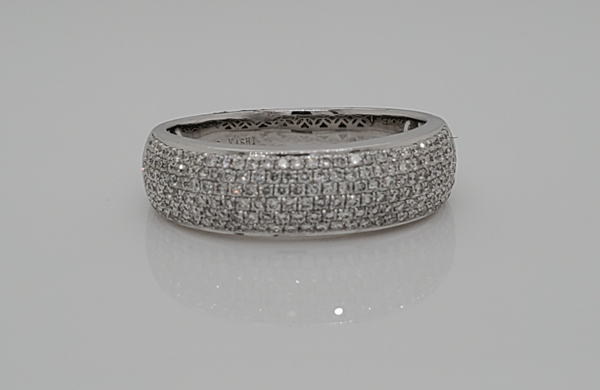 14KT WG Diamond Pave Band 0.56 CTW