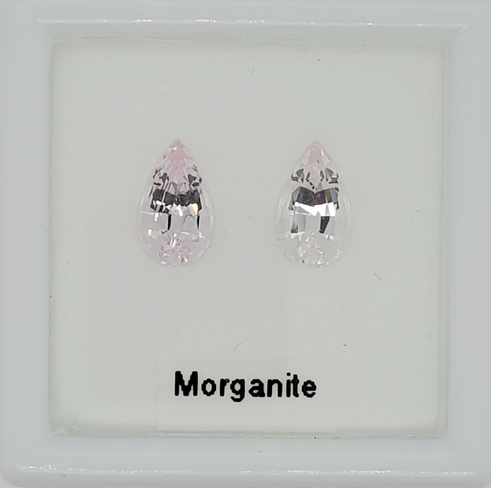 Matched Pair 2.91 CTW PS Morganite