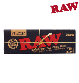 RAW Raw Black 1 1/4 Hemp Papers